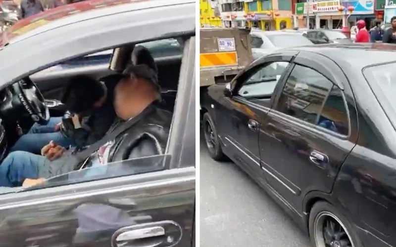 வாகனங்களை மோதி தள்ளிய அந்த இருவரும் போதையில் திளைத்திருந்தனர்