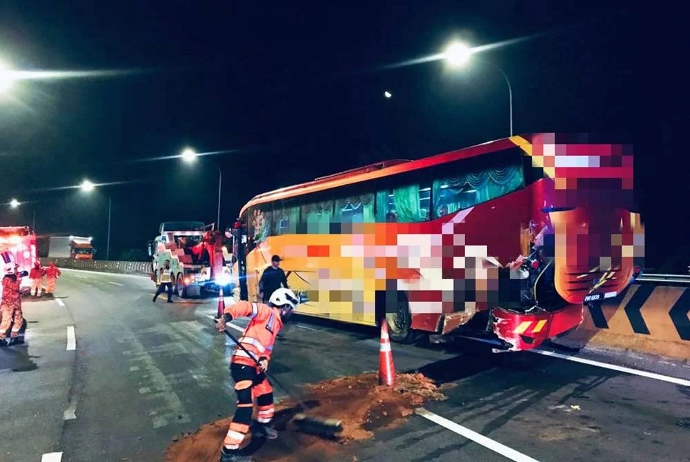 பேருந்துப் பயணிகள் அறுவர் காயம்