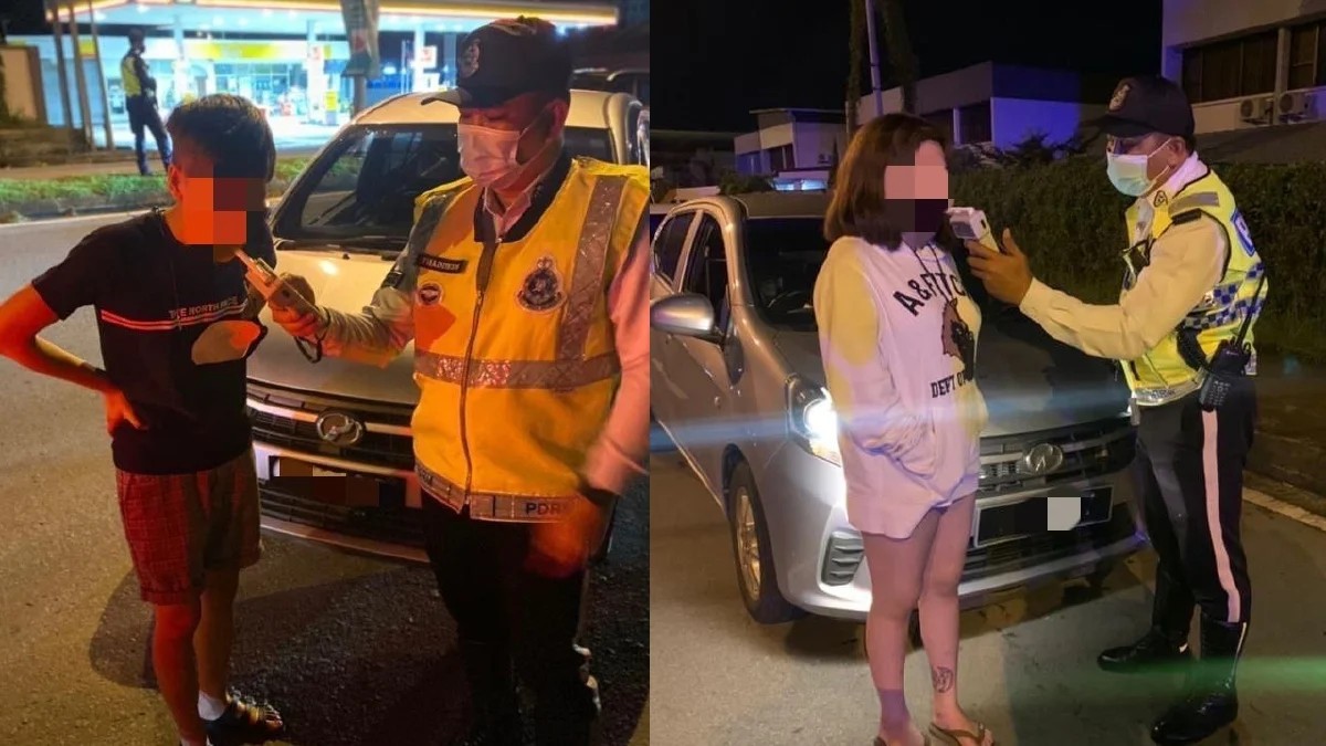 மது போதையில் மாது உட்பட நால்வர் கைது