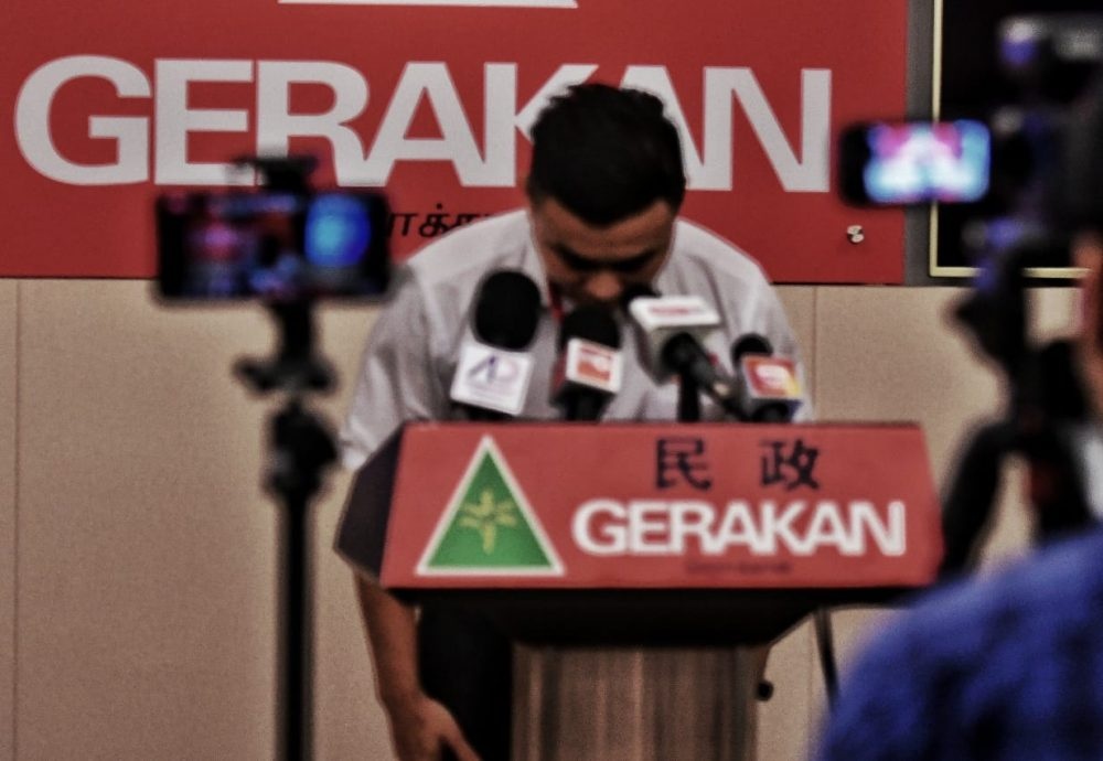 கெராக்கான் தலைவர் பகிரங்க மன்னிப்பு கோரினார்