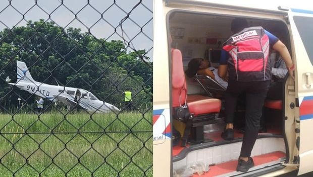 பயிற்சி விமானி மருத்துவமனையில் சேர்க்கப்பட்டார்