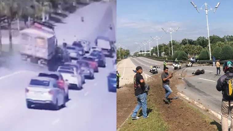 மோட்டார் சைக்கிளில் பயணித்த இருவர் உயிரிழந்தனர்