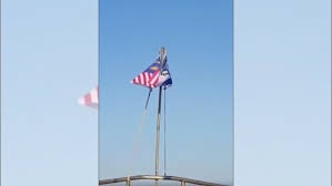 இஸ்ரேல் கொடியை பறக்கவிட்ட ஆடவர் கைது