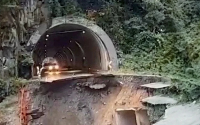 கெந்திங் செம்பா ​சுரங்கப்பாதை நுழைவாயில் இடிந்து விழுந்ததா?