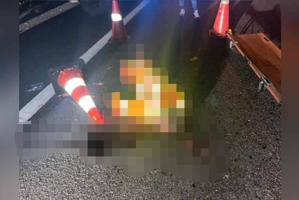 டிரெய்லர் மோதி நெடுஞ்சாலை பணியாளர் மரணம்