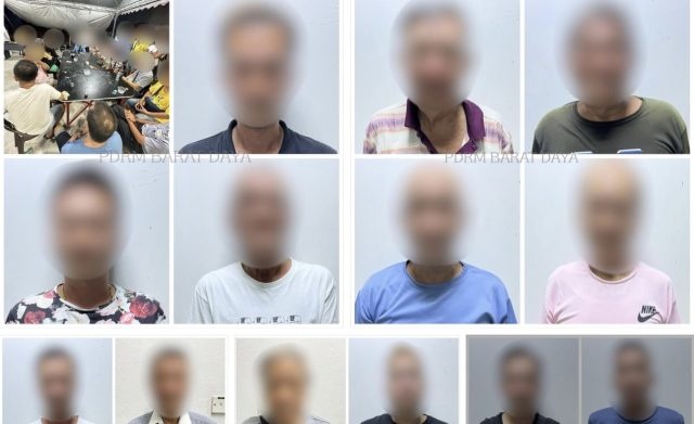 தாய் சாய்  சூதாட்டம், முதியர் உட்பட 23 பேர் பிடிபட்டனர்