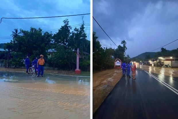 அடை மழையினால் 3 கிராமங்களில் வெள்ளப்பெருக்கு ஏற்பட்டது