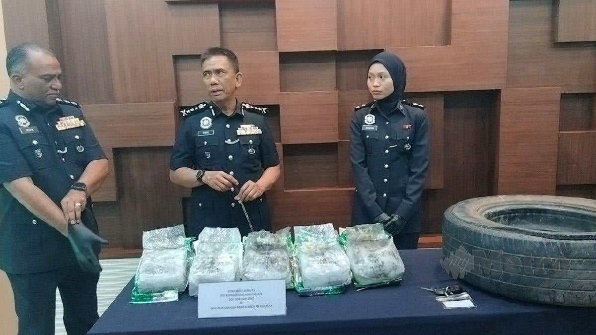 வாகன சக்கரத்தில் போதைப் பொருள் கடத்தல்