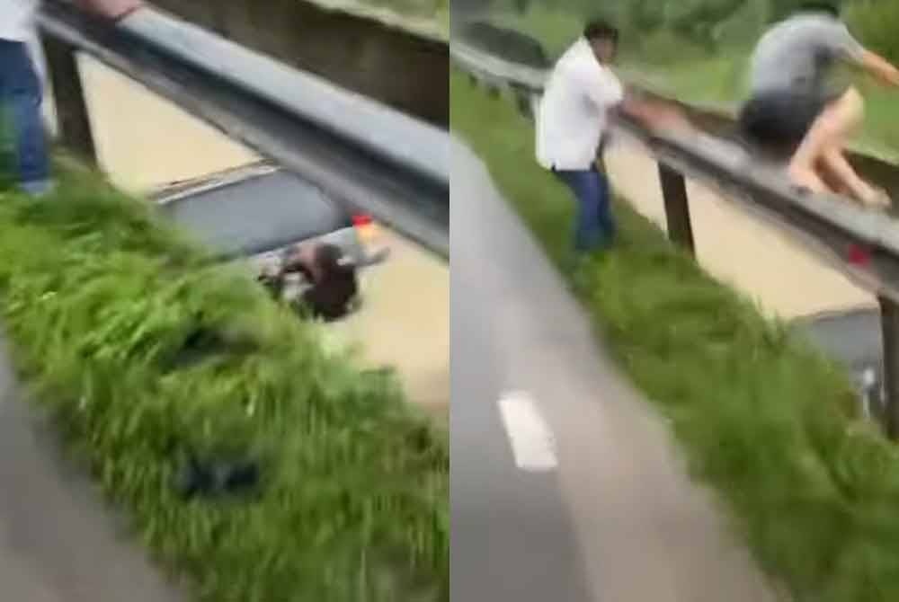 வெள்ளத்தில் அடித்துச் செல்லப்பட்ட மைவி கார்