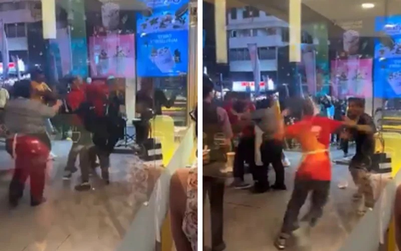 உணவகத்தில் நிகழ்ந்த கைகலப்பு, ஐவர் கைது