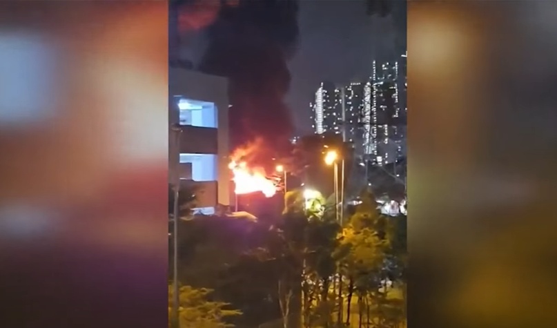 Kampung Pandan, Indian Settlement கிராமத்தில் ​தீ 15 குடிசை வீடுகள் அழிந்தன