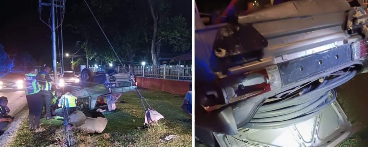 கேபிள் திருடனுக்கு ஏற்பட்ட விபத்து