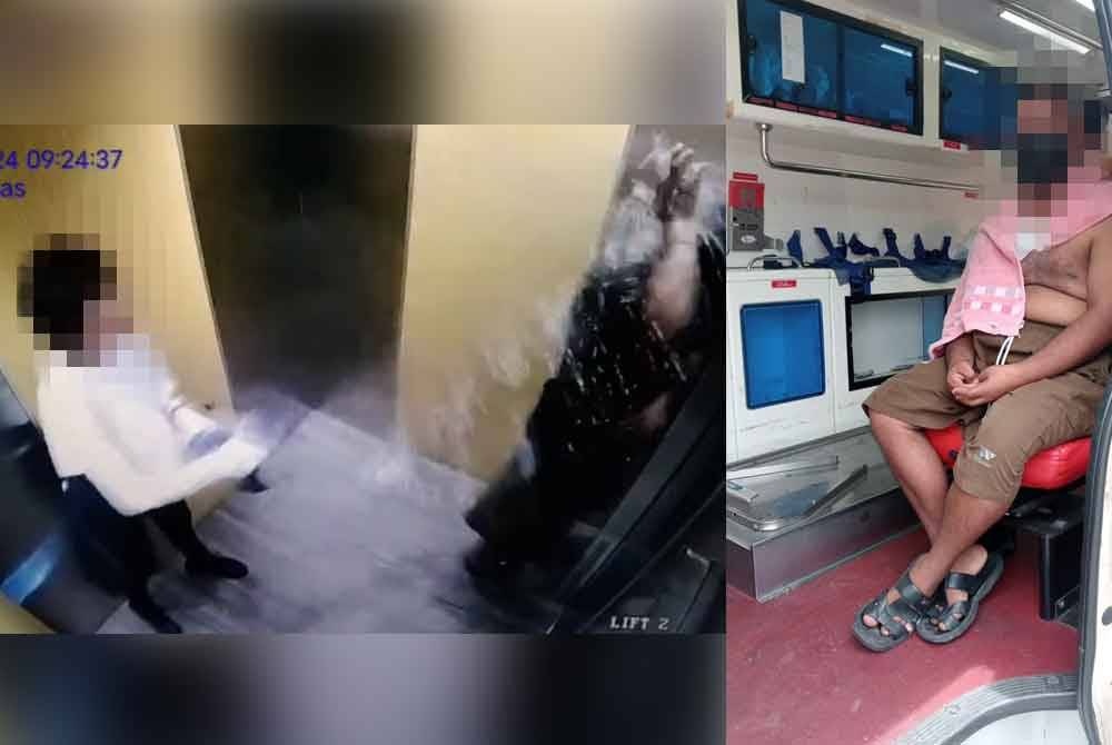 மாற்றுத் திறனாளி ஆடவர் ​மீது சுடு​நீர் ​​வீச்சு தாக்குதல்