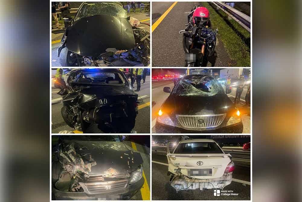 ஐந்து வாகனங்கள் விபத்துக்குள்ளாகியதில் கல்லூரி மாணவி மரணம்