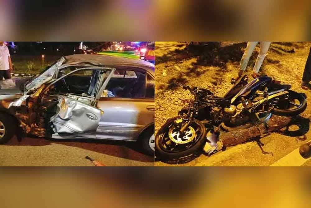 கார் மோதி விபத்துக்குள்ளானதில் மோட்டார்சைக்கிளோட்டி உயிரிழந்தார்