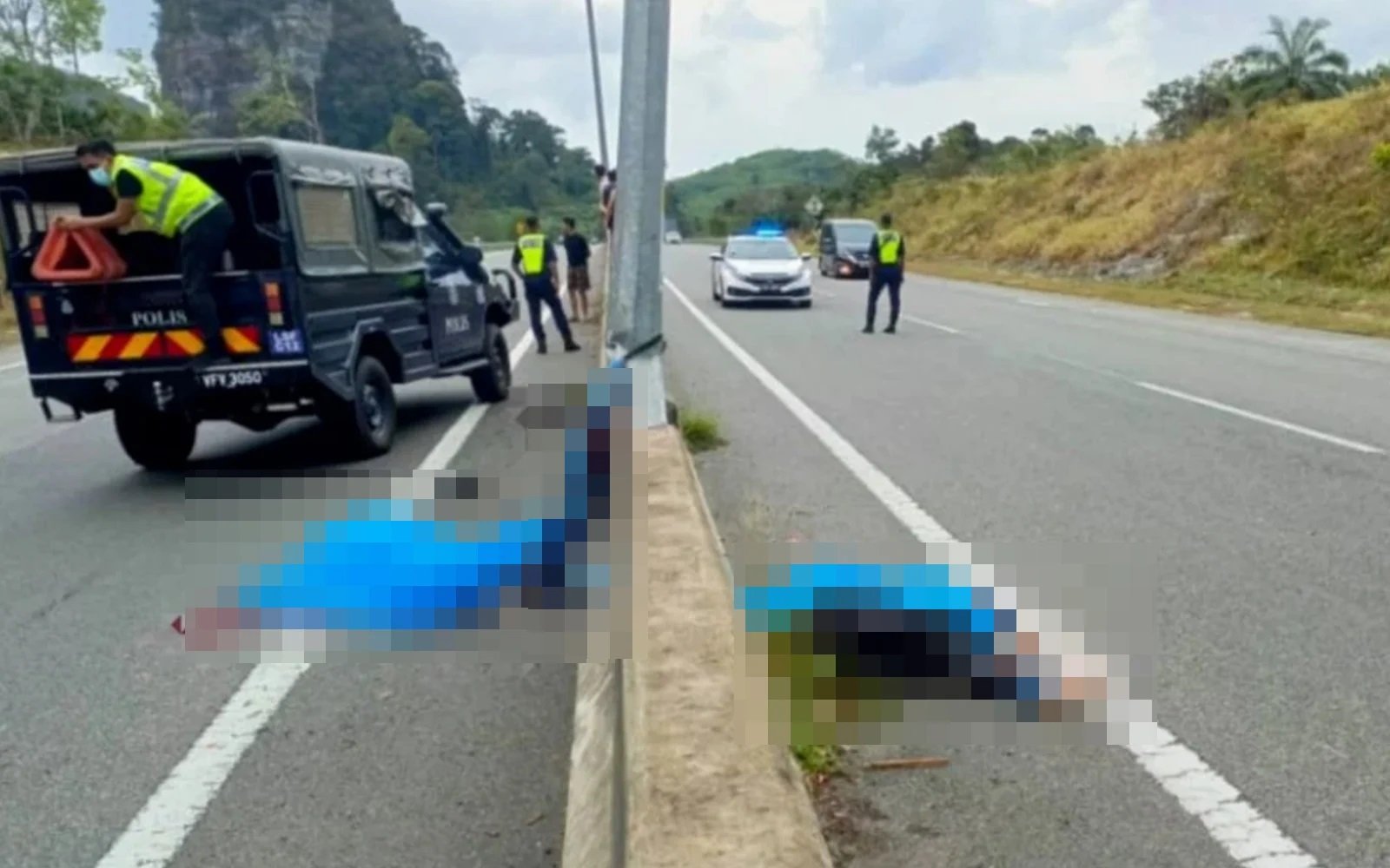 விபத்தில் இரு பாதுகாவலர்கள் உயிரிழந்தனர்