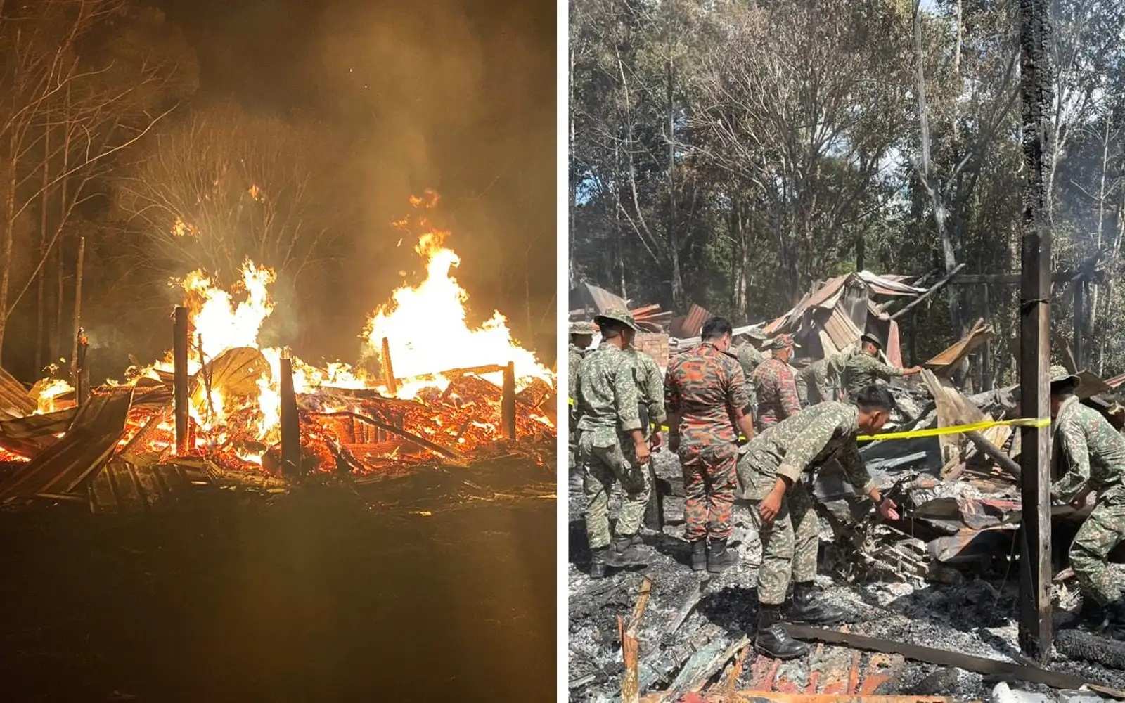 சரவாக் துணை அமைச்சரின் வீடு தீயில் எரிந்து கருகியது