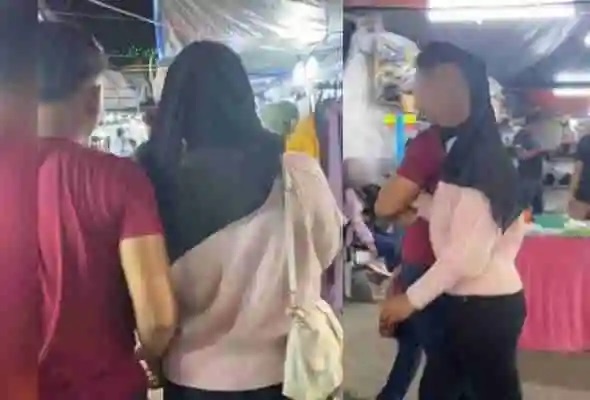 காதலியுடன் சுற்றித்திரிந்த கணவரை தாக்கிய மனைவி