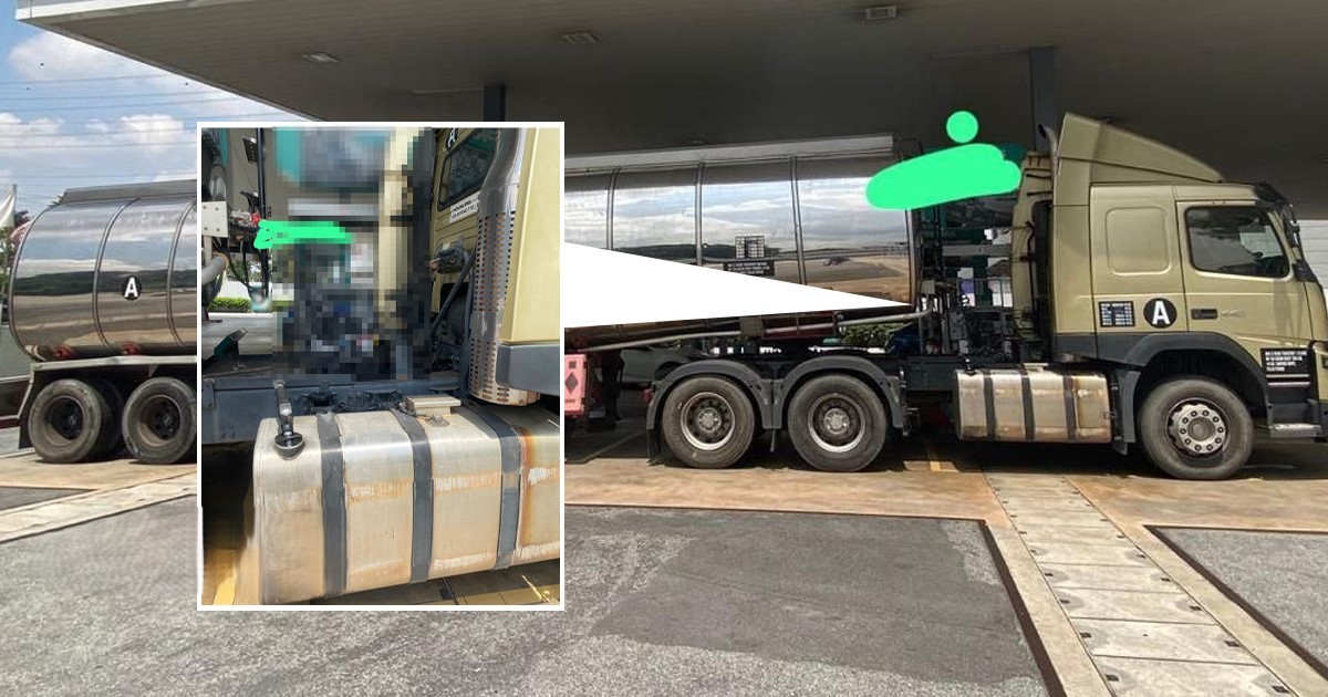 பெட்ரோல் நிலையத்தில் ஒரு மணிநேரம் டீசல் நிரப்பிய ஆடவர் கைது