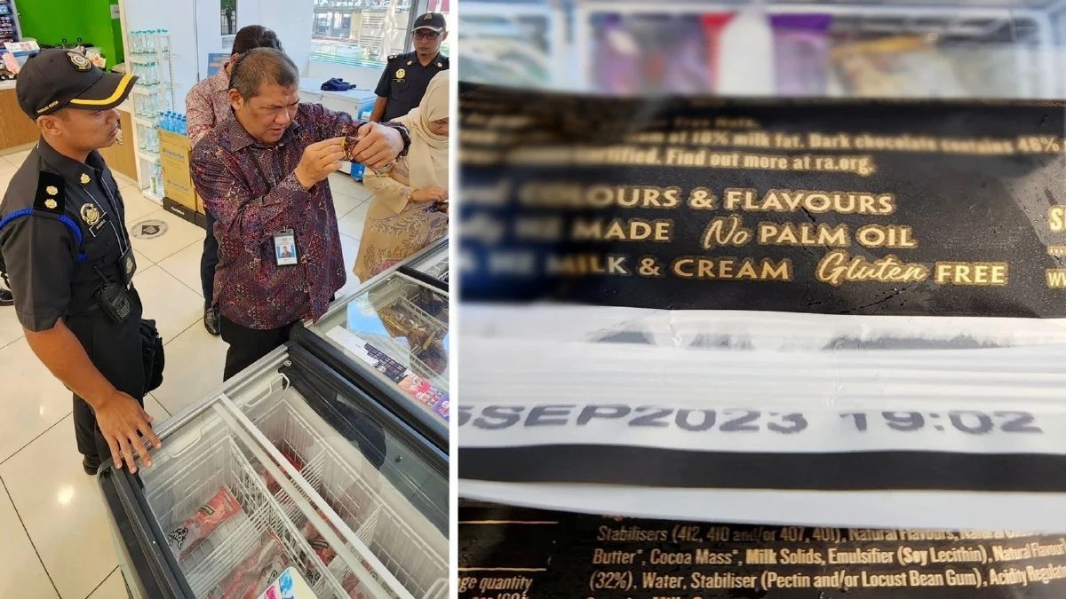 செம்பனை எண்ணெய் கலக்கப்படவில்லை எனும் லேபிலை உடைய ஐஸ்கிரீம்-கள் பறிமுதல்