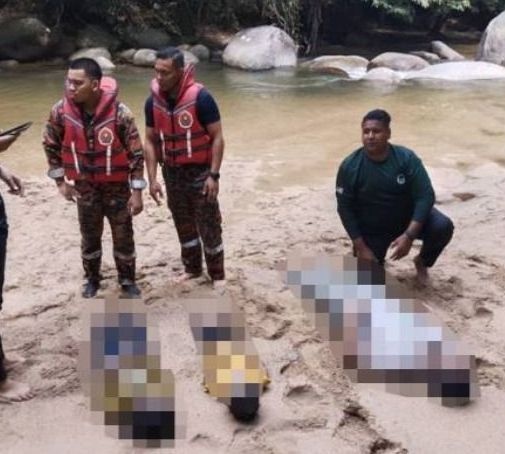 மூன்று பேர் கொண்ட குடும்பம் நீரில் மூழ்கி உயிரிழந்தனர்