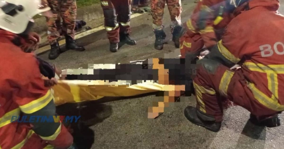 கோர விபத்தில் இருவர் உயிரிழந்தனர்