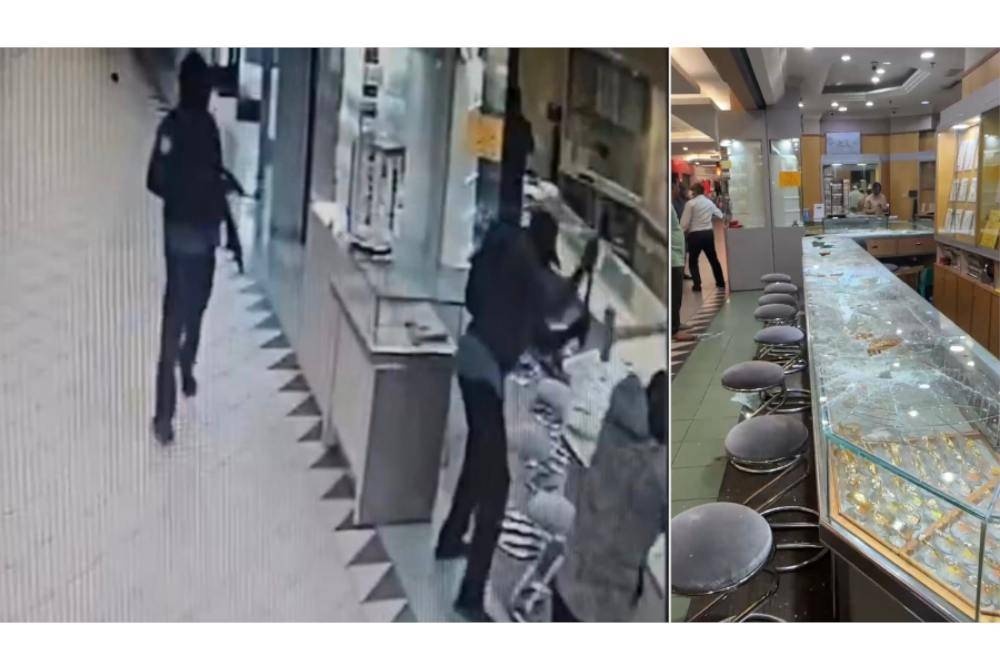 கொள்ளையடிக்கப்பட்ட நகைகளின் மொத்த மதிப்பு 32 லட்சம் வெள்ளியாகும்