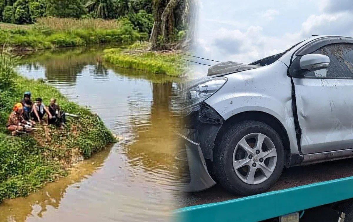 கார் நீரில் மூழ்கியதில் UiTM மாணவி உயிர் தப்பினார்