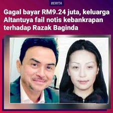 திவால் அறிவிப்பு கோரி, அல்தானுயா குடும்பத்தினர் விண்ணப்பம்