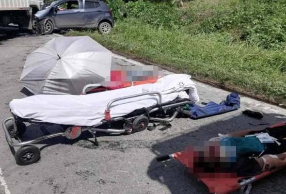 லோரியுடன் வாகனம் மோதியதில் இருவர் பலி