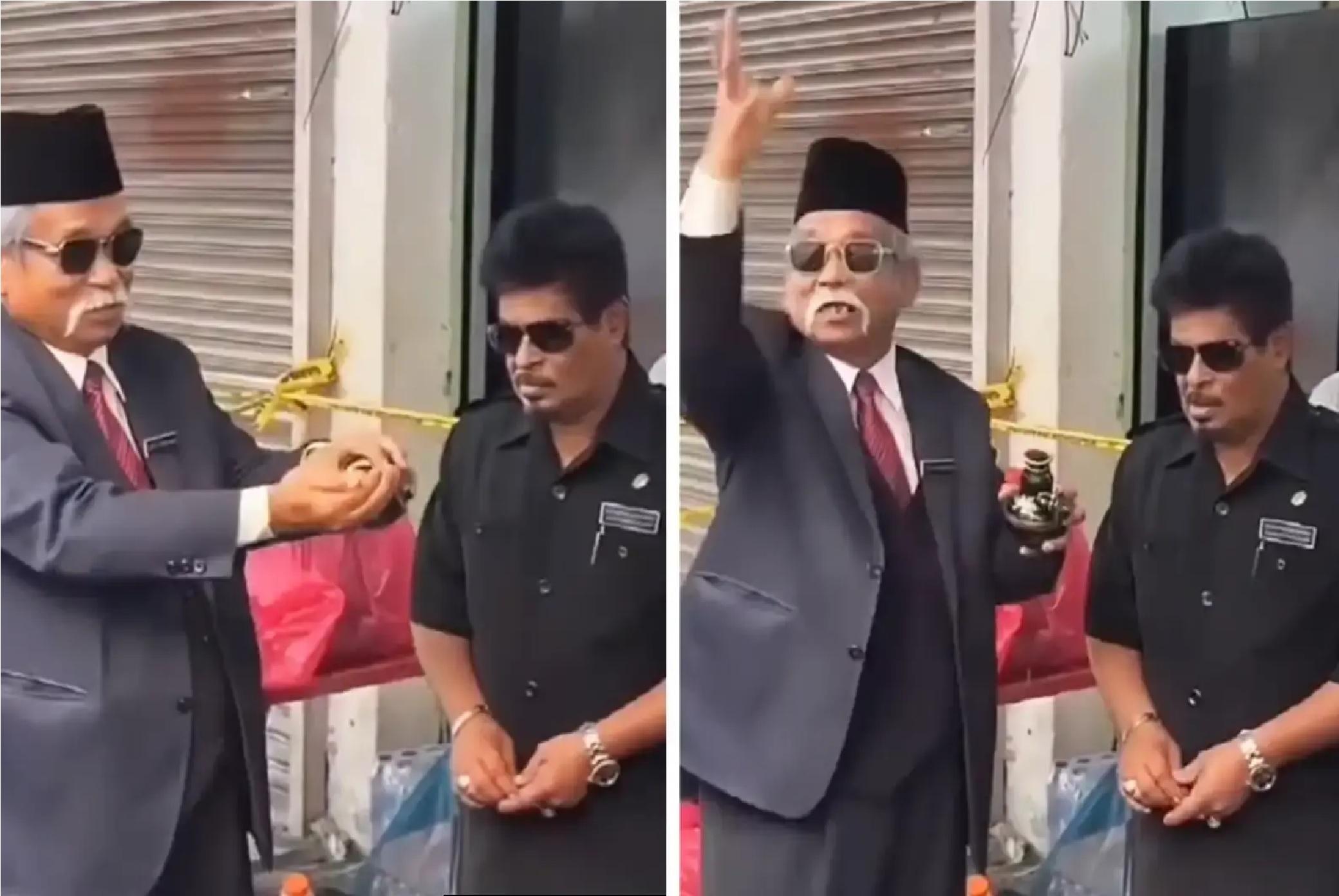 பெரும் பரபரப்பை ஏற்படுத்திய நாட்டின் பிரபல ராஜா போமோஹ், இப்ராஹிம் மாட் சின்,