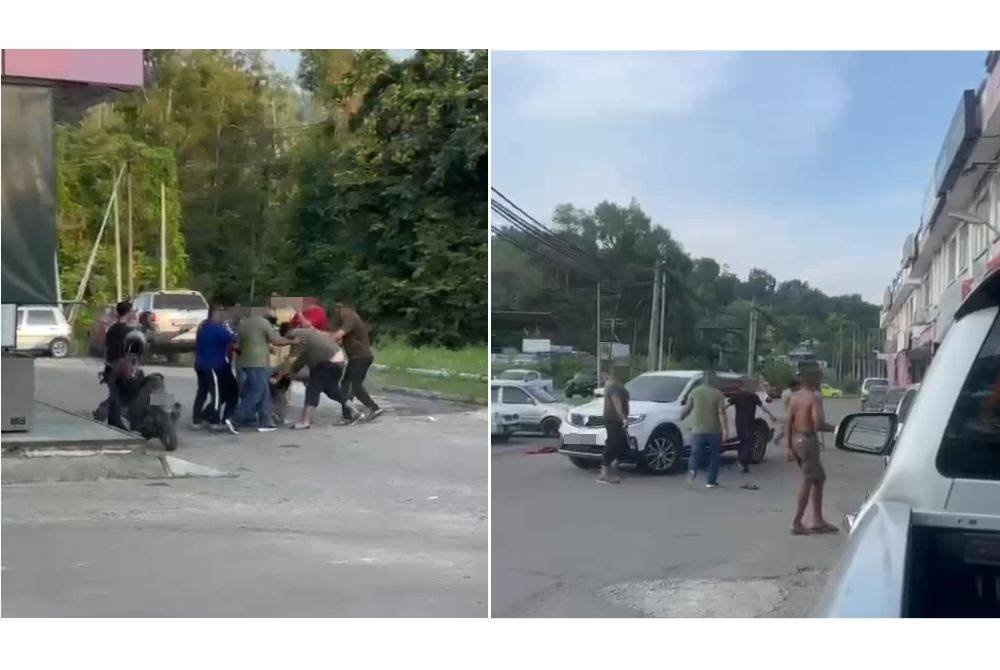 இரண்டு கும்பல்கள் மோதிக்கொண்ட காணொளி வைரலானது