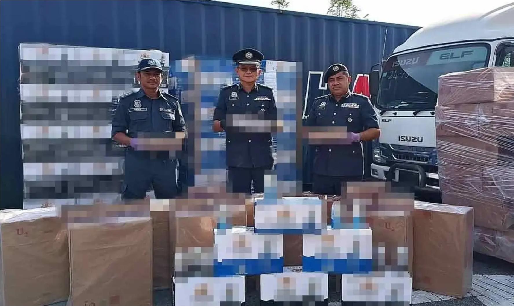 சிகரெட், மதுபான கடத்தல் முறியடிப்பு