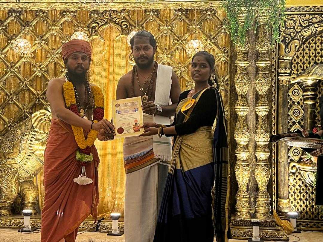 இராஜராஜேஸ்வரர் ஆலயத்தில் சமயத் தொண்டு அங்கீகாரம்