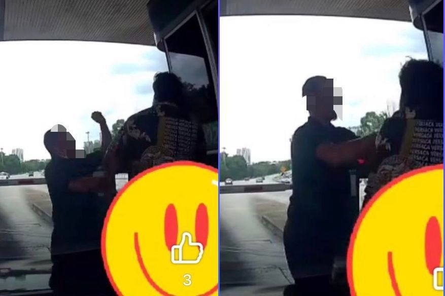 டோல் சாவடி பாதுகாவலருடன் கைகலப்பு