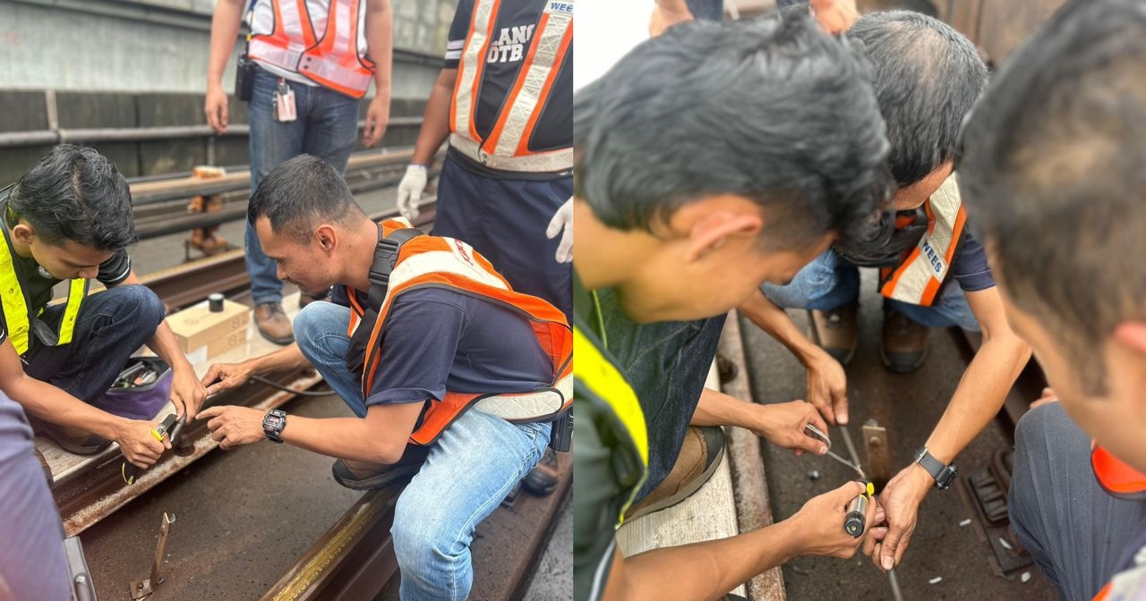 LRT இருப்புப்பாதை முழு வீச்சில் சீர்படுத்தப்படுகிறது