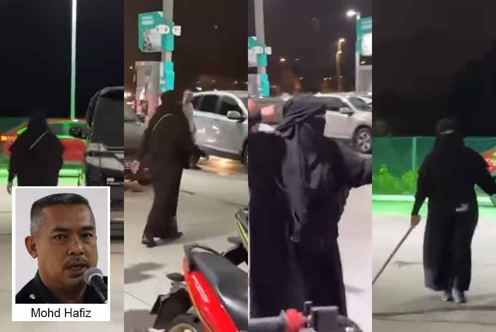 எண்ணெய் நிலையத்தில் மாது ரகளை