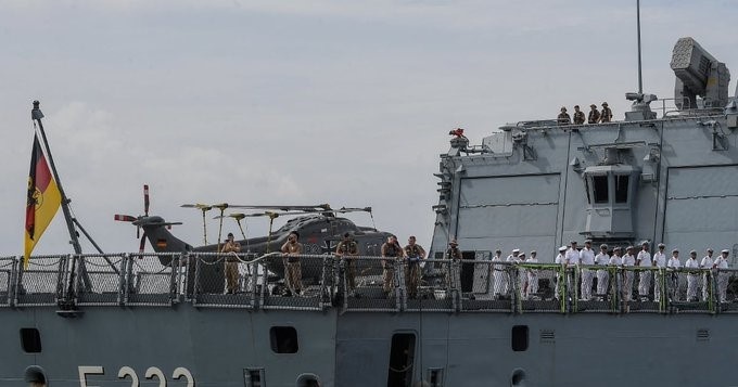 ஜெர்மனி கப்பல் மலேசியாவில் அணைந்தது