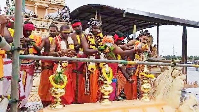 சிறப்பாக நடைபெற்றது அருள்மிகு ஸ்ரீ மஹா இராஜராஜேஸ்வரர் ஆலயத்தின் திருக்குட நன்னீராட்டு விழா