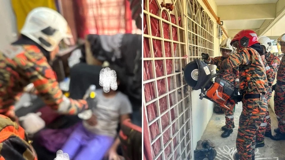 33 வயது பெண்ணை தீயணைப்பு – மீட்புப் படை வீரர்கள் வெற்றிகரமாக காப்பாற்றினர்