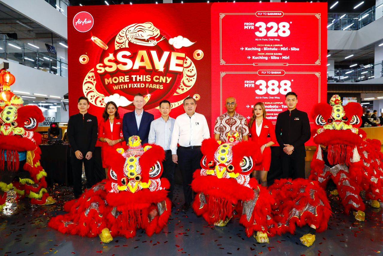 சபா,சரவாவிற்கான நிலையான பயணக்கட்டணத்தை அறிவித்தது ஏர் ஆசியா