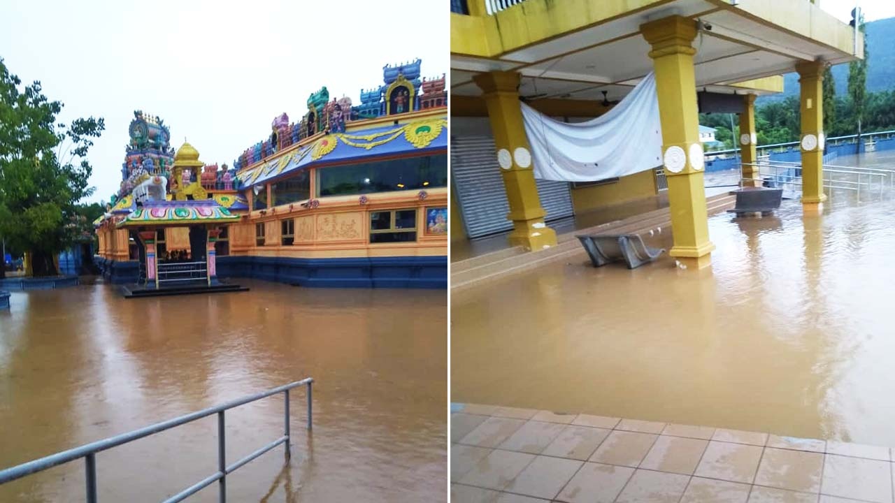 ஸ்ரீ மரத்தாண்டவர் ஆலயத்தில் வெள்ளம் சூழ்ந்தது