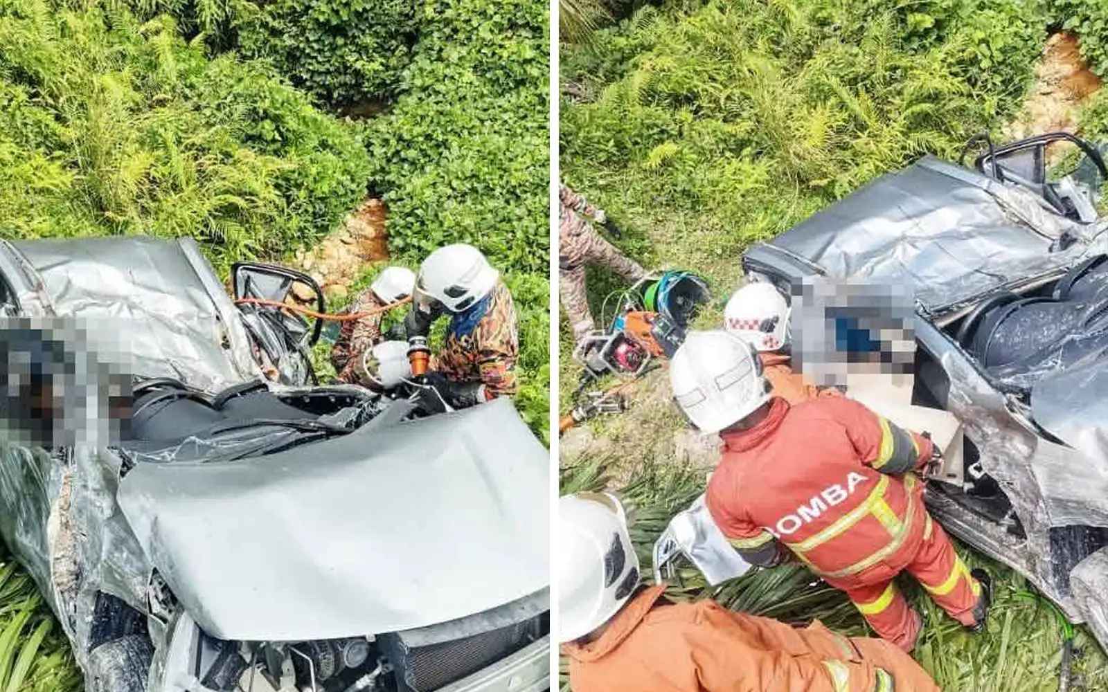 கார் பள்ளத்தாக்கில் விழுந்ததில் இருவர் மரணம்