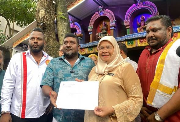 கோயில் இடிக்கப்படாது - இடமாற்றத்திற்குப் புதிய நிலம்! உறுதியளித்தார் டத்தோ பண்டார் டத்தோஶ்ரீ மைமூனா முகமட் ஷாரிப்