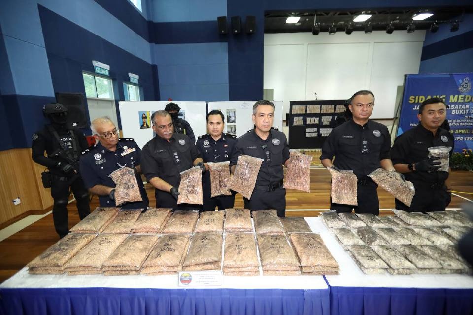 ஒரு கோடியே 43 லட்சத்து 90 ஆயிரம் ரிங்கிட் மதிப்புள்ள போதைப் பொருள் பறிமுதல்