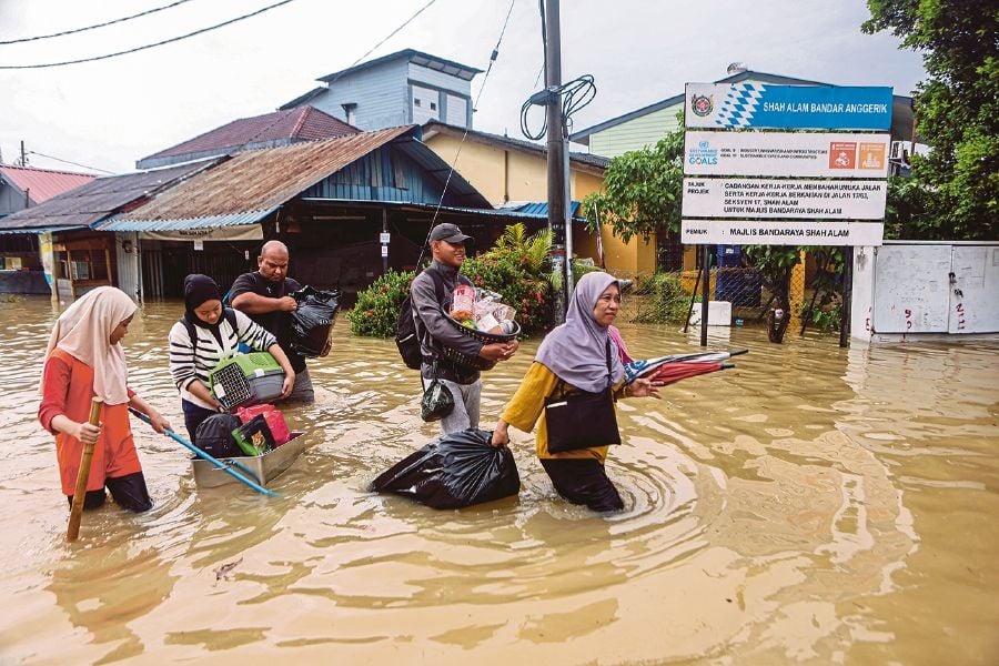 ஷா ஆலாம், ஶ்ரீ மூடாவில் மீண்டும் பெரும் வெள்ளம்