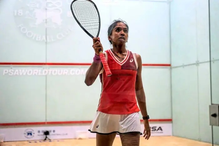 உலக ஸ்குவாஷ் போட்டியில் எஸ்.சிவசங்கரியின் போராட்டம் முடிவடைந்தது