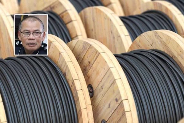 கிள்ளானில் கேபள் திருட்டு, ஐவர் கைது