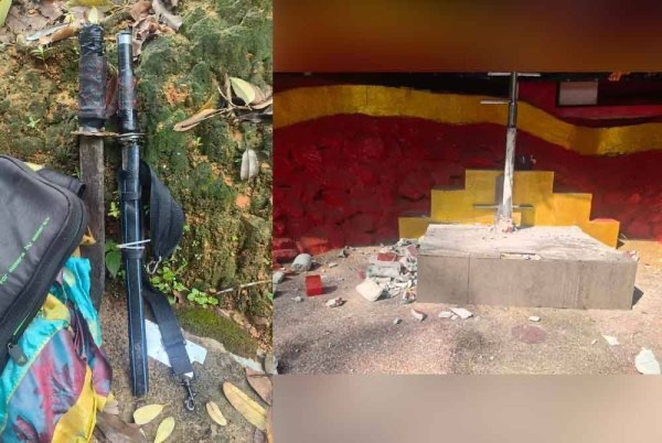 கோவில் சிலைகளைச் சேதப்படுத்திய நபர் கைது