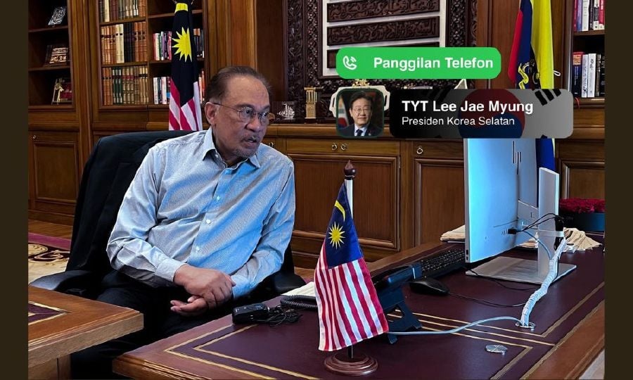 தென் கொரிய அதிபருக்கு பிரதமர் டத்தோஸ்ரீ அன்வார் அழைப்பு